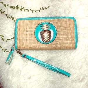 Pineapple embellished Clutch/Wristlet